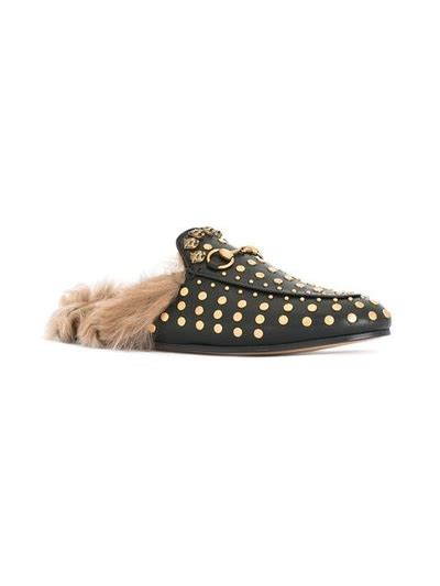princetown genuine shearling loafer mule